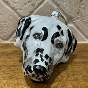 Dalmation head ornament